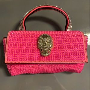 PHILIPP Plein Crystal Skull Pink Bag